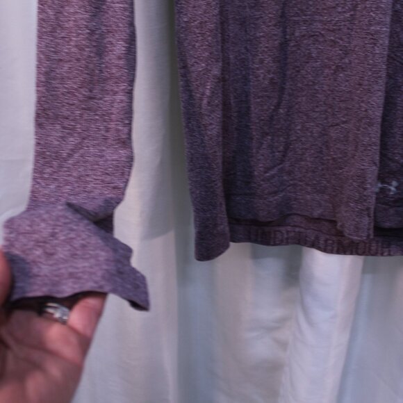 Under Armour Heathered Purple Long Sleeve Top - Picture 4 of 13